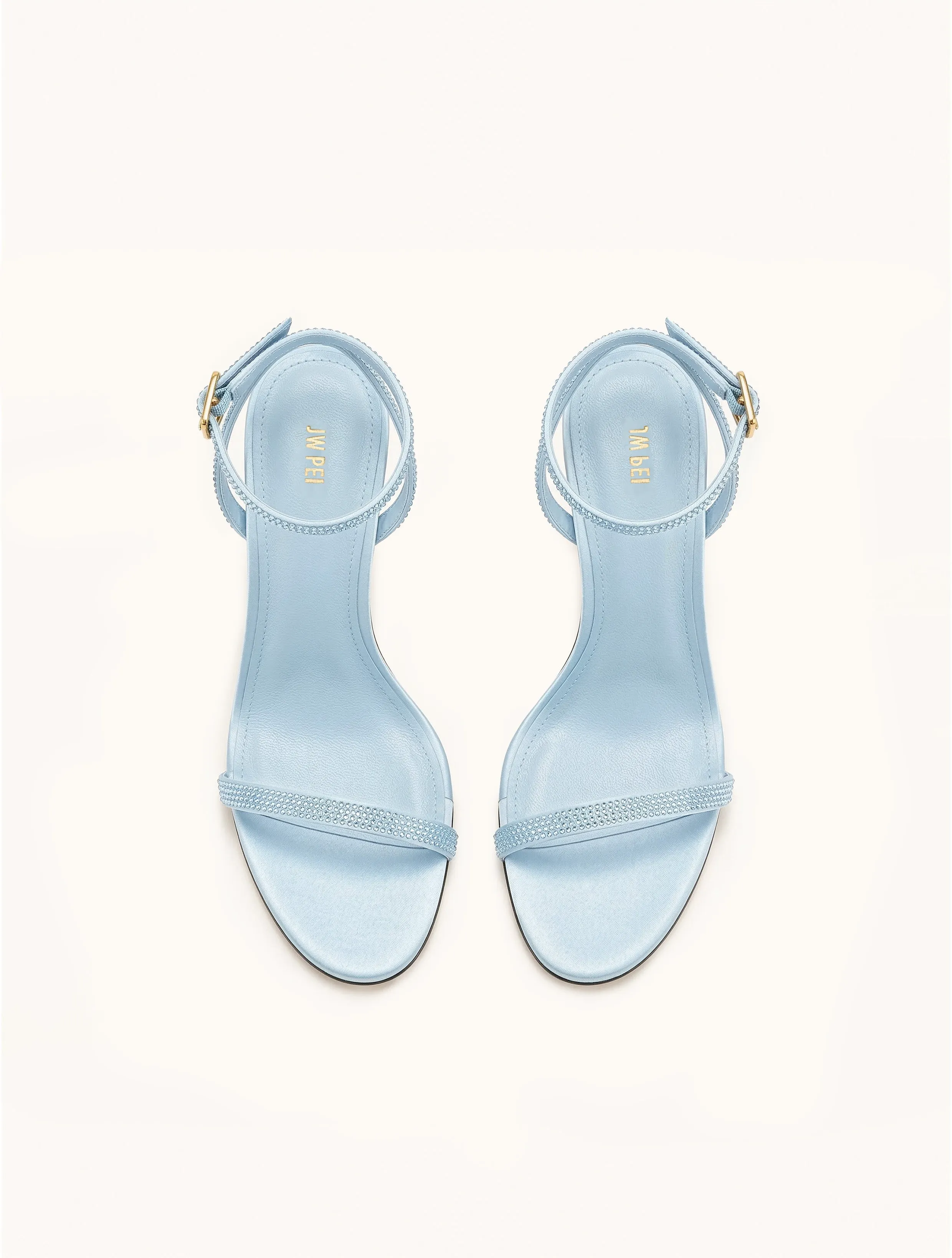 Alivia Artifical Crystal Heel Sandals - Light Blue sold by JW PEI product image thumbnail 2