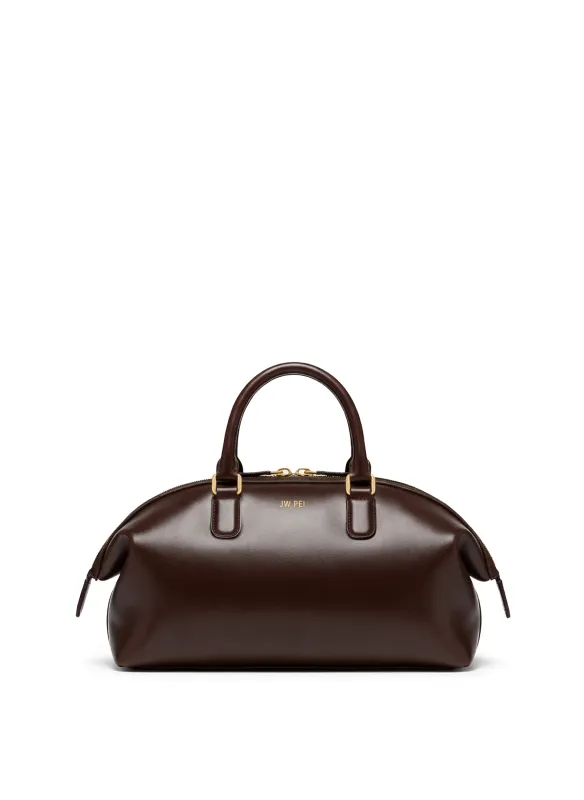 Arlo Barrel Top Handle Bag - Brown made by JW PEI