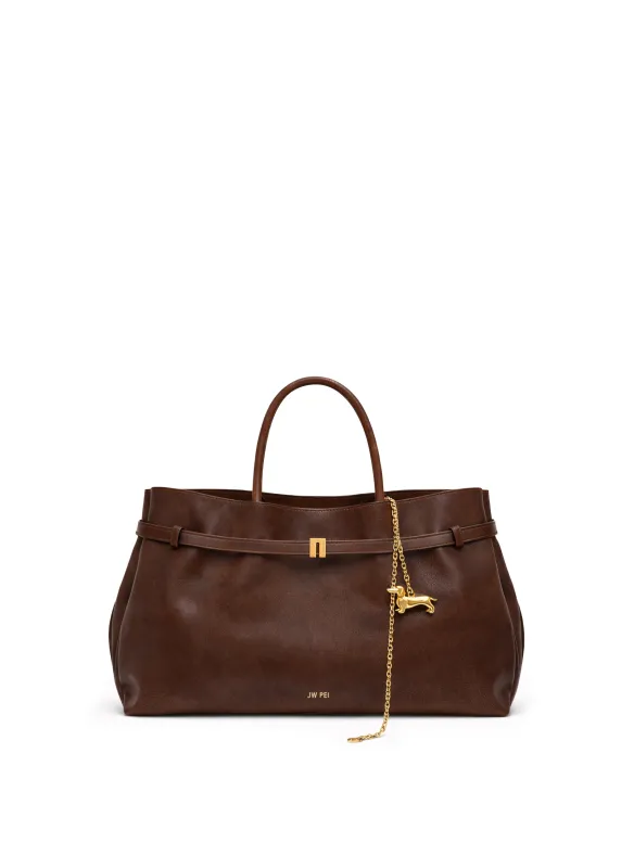 Ava Tote Bag - Brown made by JW PEI