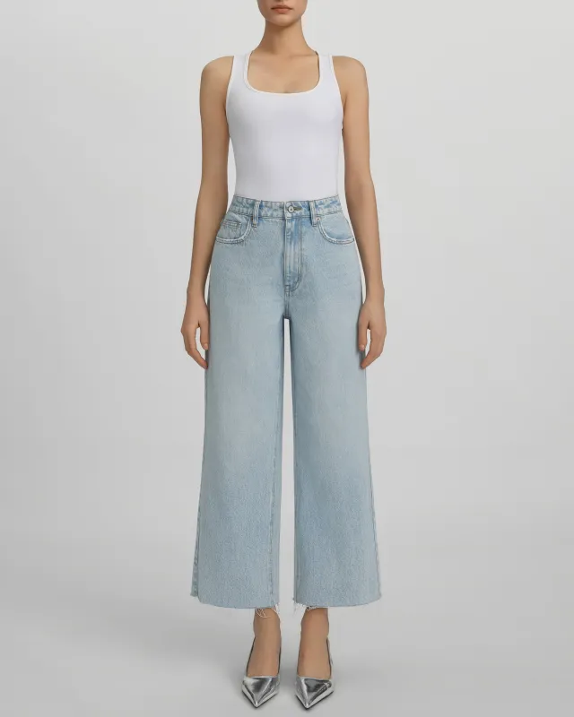 The Wanderer Ankle Fray Jeans - Blue Moon made by JW PEI