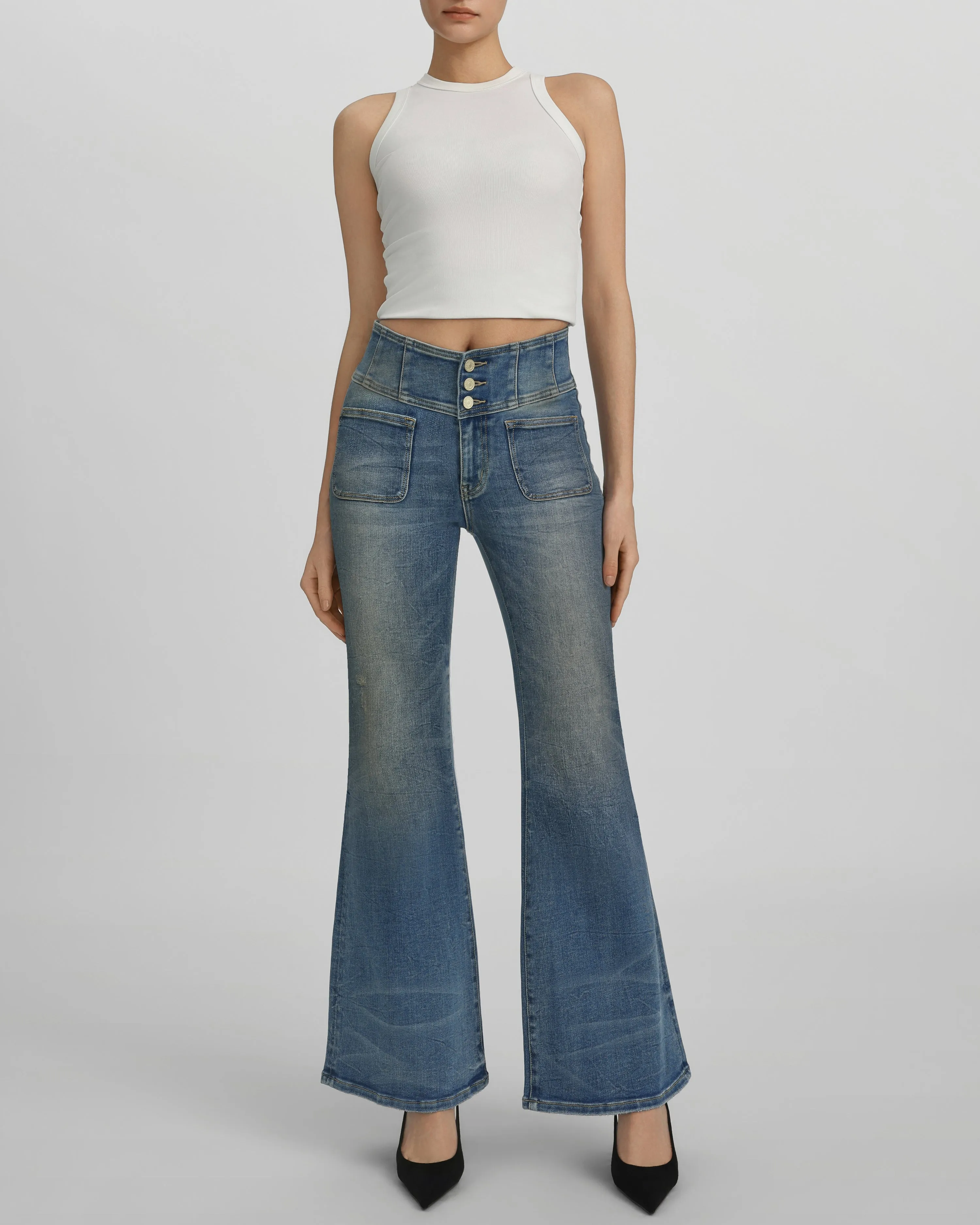 The It-Girl V-Cut Jeans - Catch Me If You Can sold by JW PEI