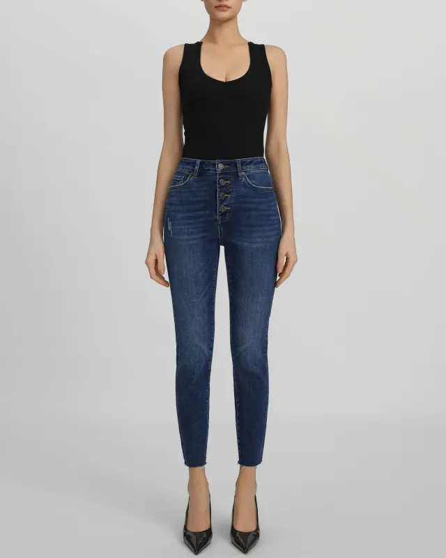 The Provocateur Ankle Fray Jeans - Rumor Has It made by JW PEI