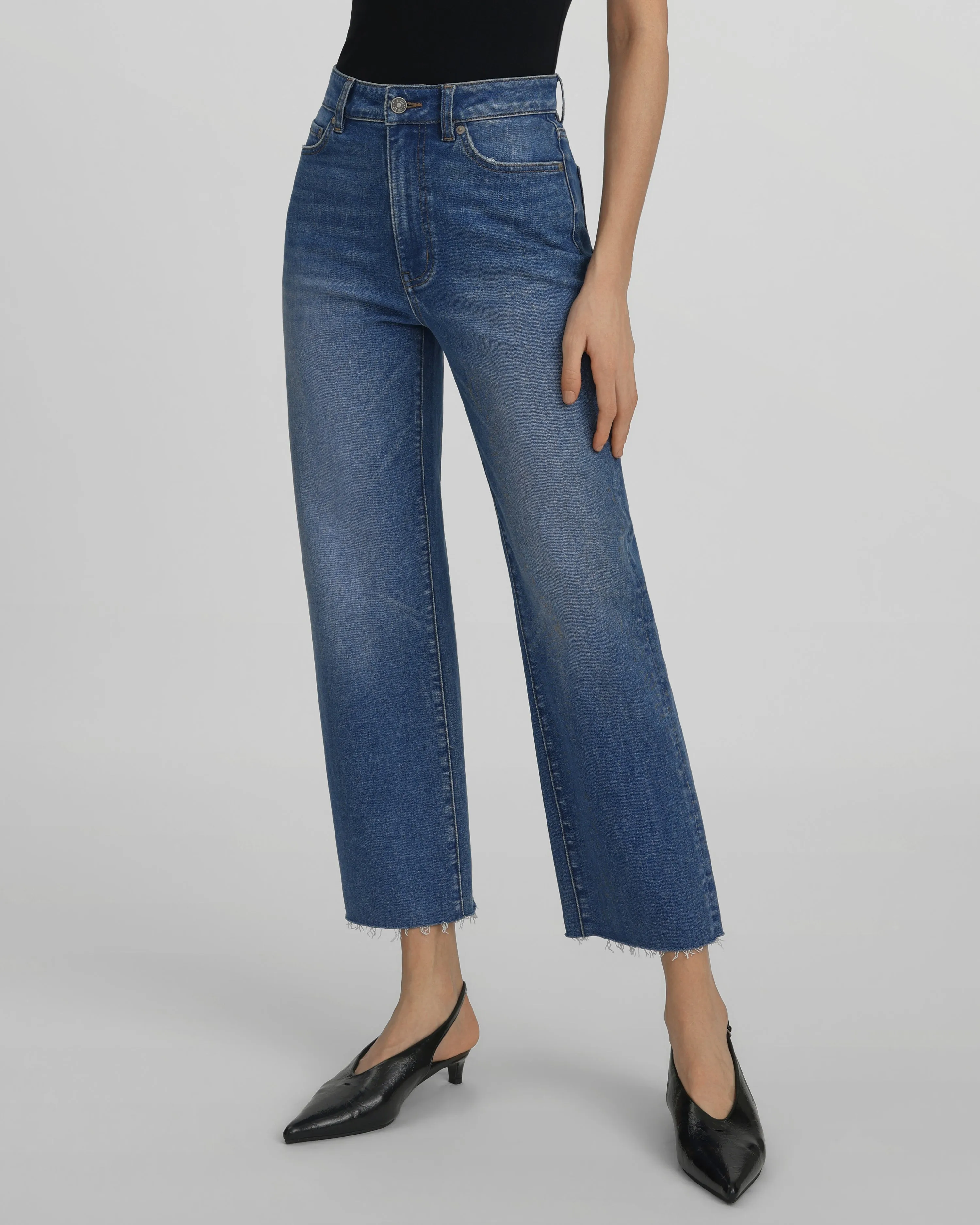 The Muse Ankle Fray Jeans - Monday Morning Blues sold by JW PEI product image thumbnail 3