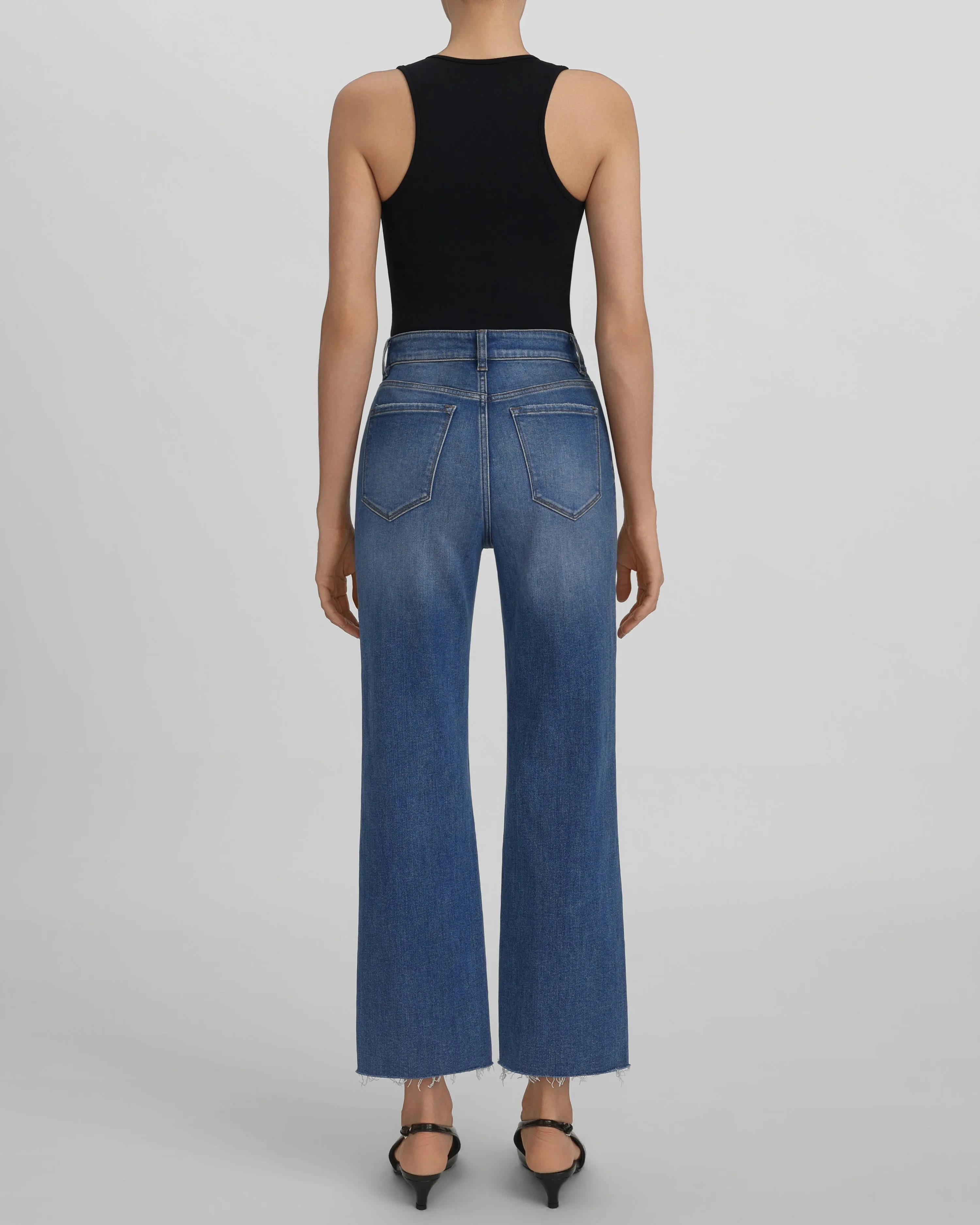 The Muse Ankle Fray Jeans - Monday Morning Blues sold by JW PEI product image thumbnail 4