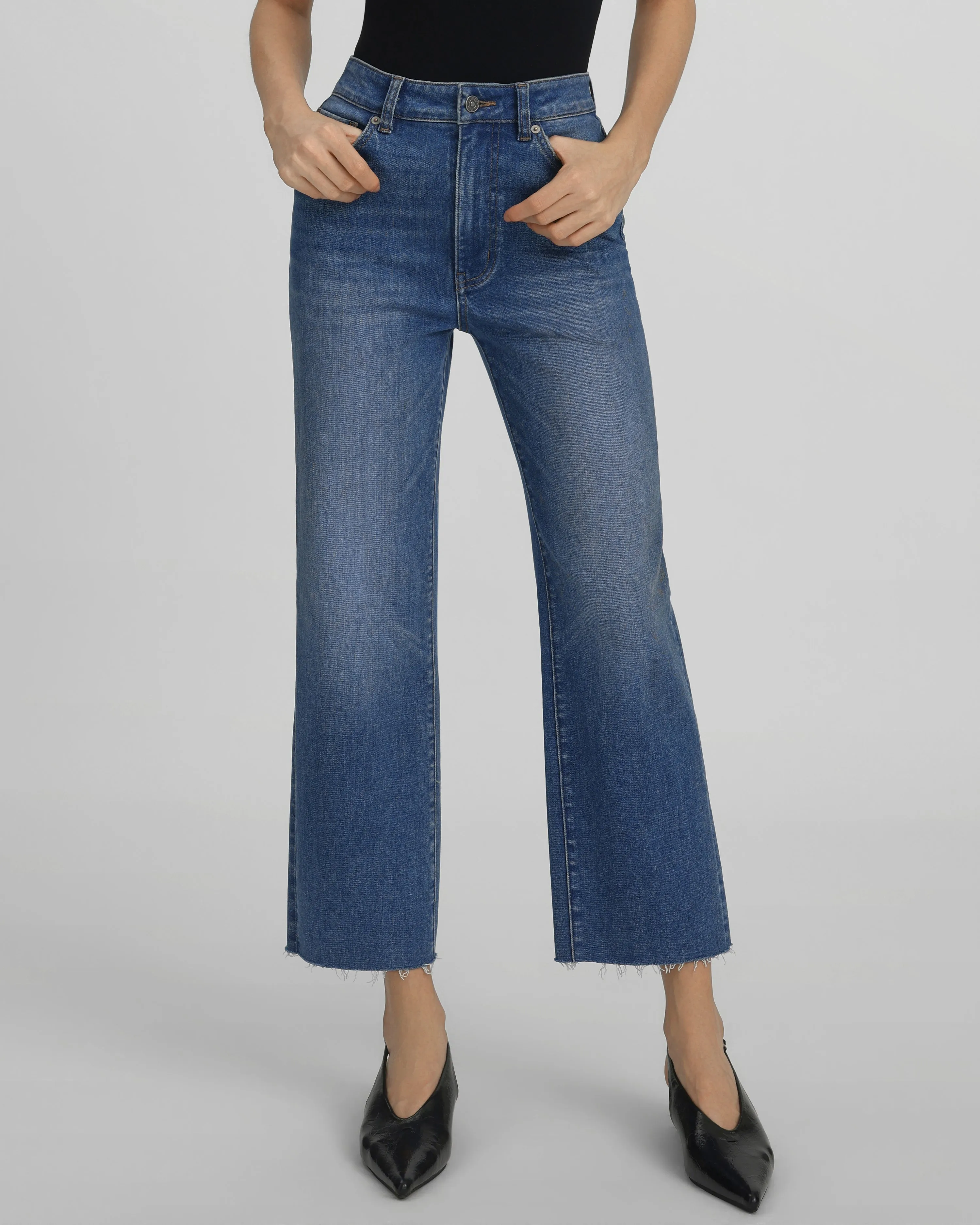 The Muse Ankle Fray Jeans - Monday Morning Blues sold by JW PEI product image thumbnail 2