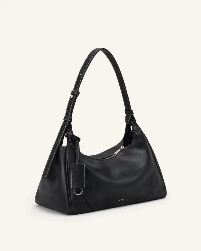 Nina Crescent Shoulder Bag - Black made by JW PEI