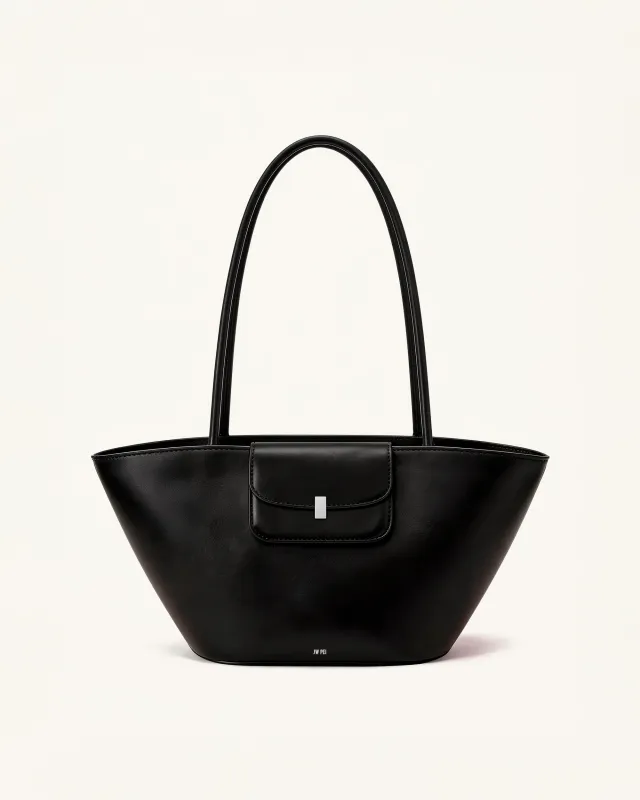Mia Trapeze Tote - Black made by JW PEI