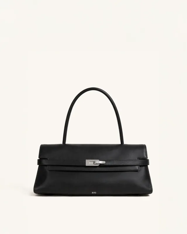 Aria Slim Top Handle Bag - Black made by JW PEI