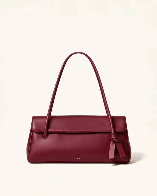 Zoe Vegan Leather Bag - Burgundy made by JW PEI