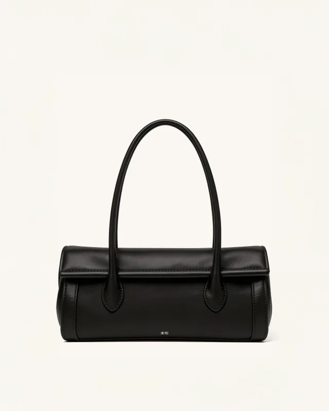Mia Cylinder Shoulder Bag - Black made by JW PEI