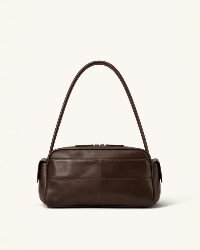 Zoe Box Shoulder Bag - Brown made by JW PEI