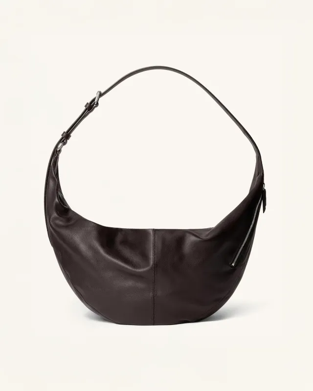 Maya Crescent Shoulder Bag - Brown made by JW PEI
