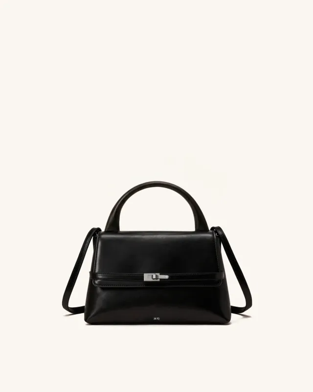 Mya Top Handle Bag - Black made by JW PEI