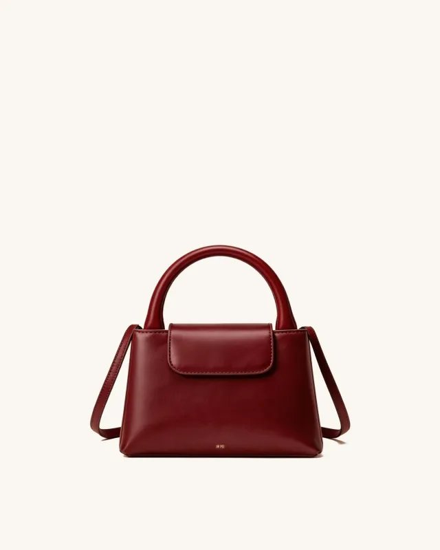 Luna Top Handle Bag - Red made by JW PEI