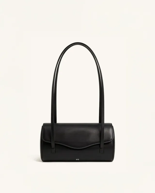 Riley Barrel Shoulder Bag - Black made by JW PEI