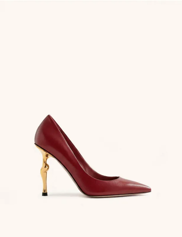Hazel Modern Heels - Burgundy made by JW PEI