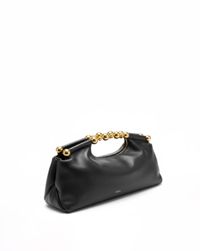 Aria Beaded Top Handle Bag - Black made by JW PEI