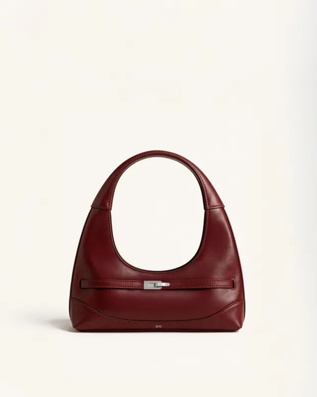 Ava Crescent Shoulder Bag - Red made by JW PEI