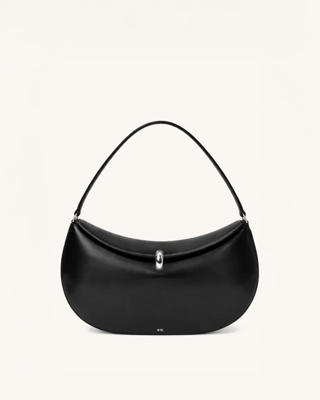 Nora Crescent Shoulder Bag - Black made by JW PEI