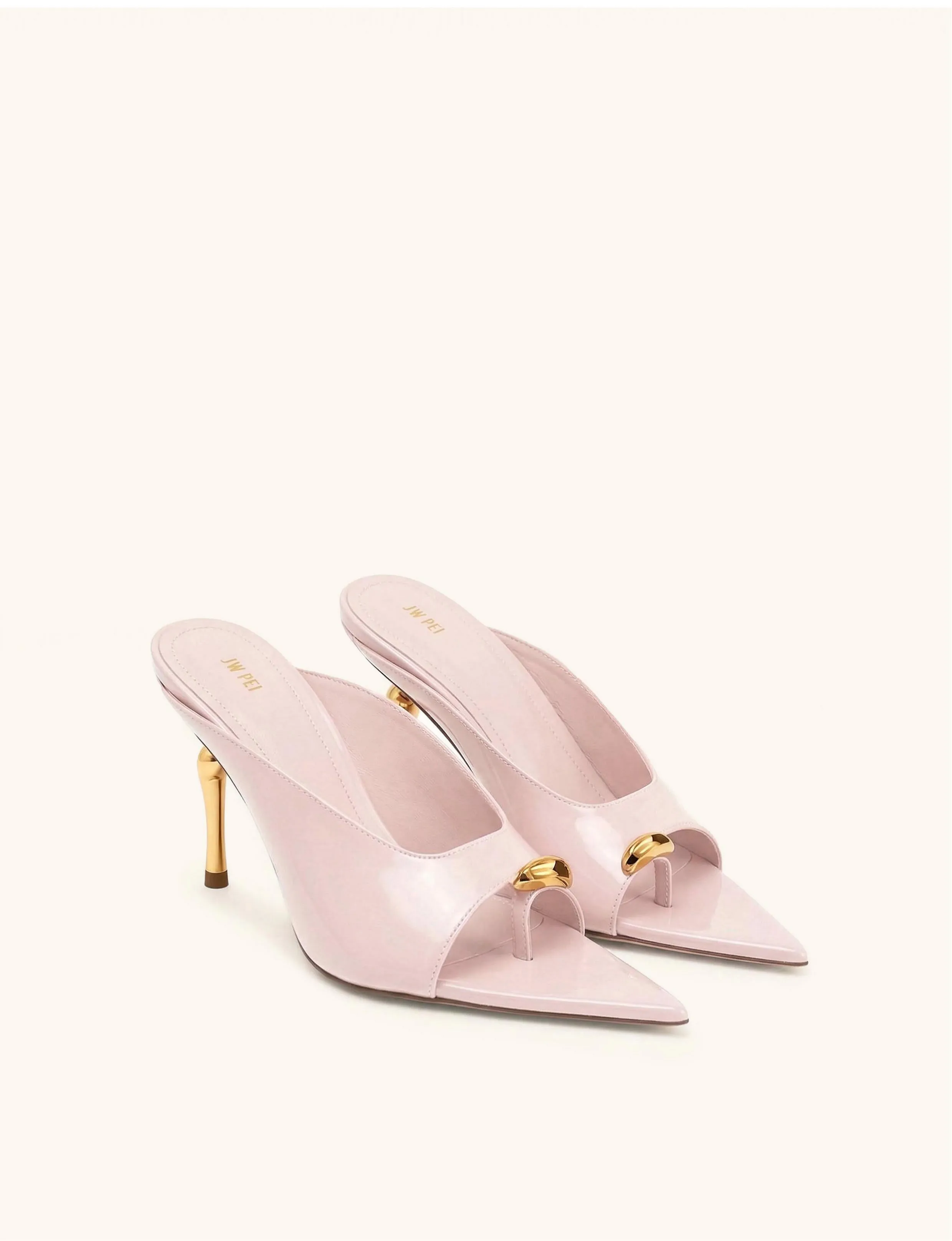 Noemi Pointed-Toe Mule Heels - Pink sold by JW PEI