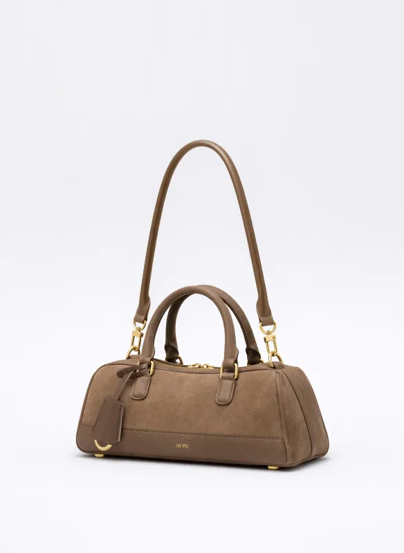 Josie Barrel Shoulder Bag - Brown made by JW PEI