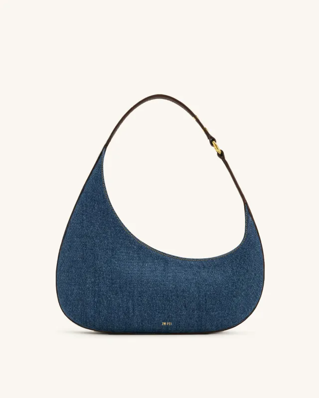 Harlee Shoulder Bag - Blue Denim made by JW PEI