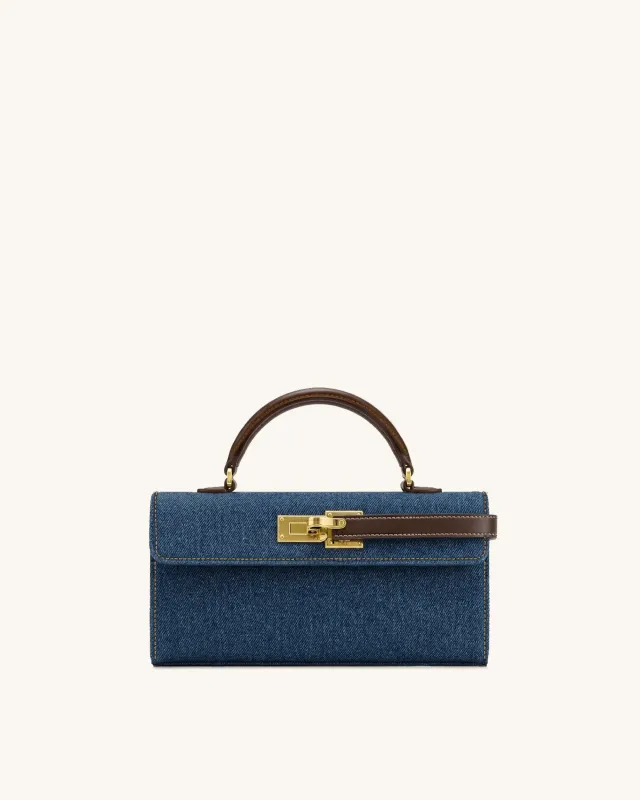 Keyla Top Handle Bag - Blue Denim made by JW PEI