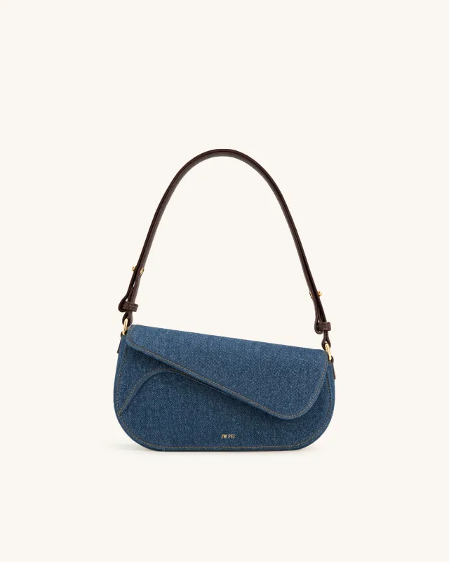 Addisyn Shoulder Bag - Blue Denim made by JW PEI