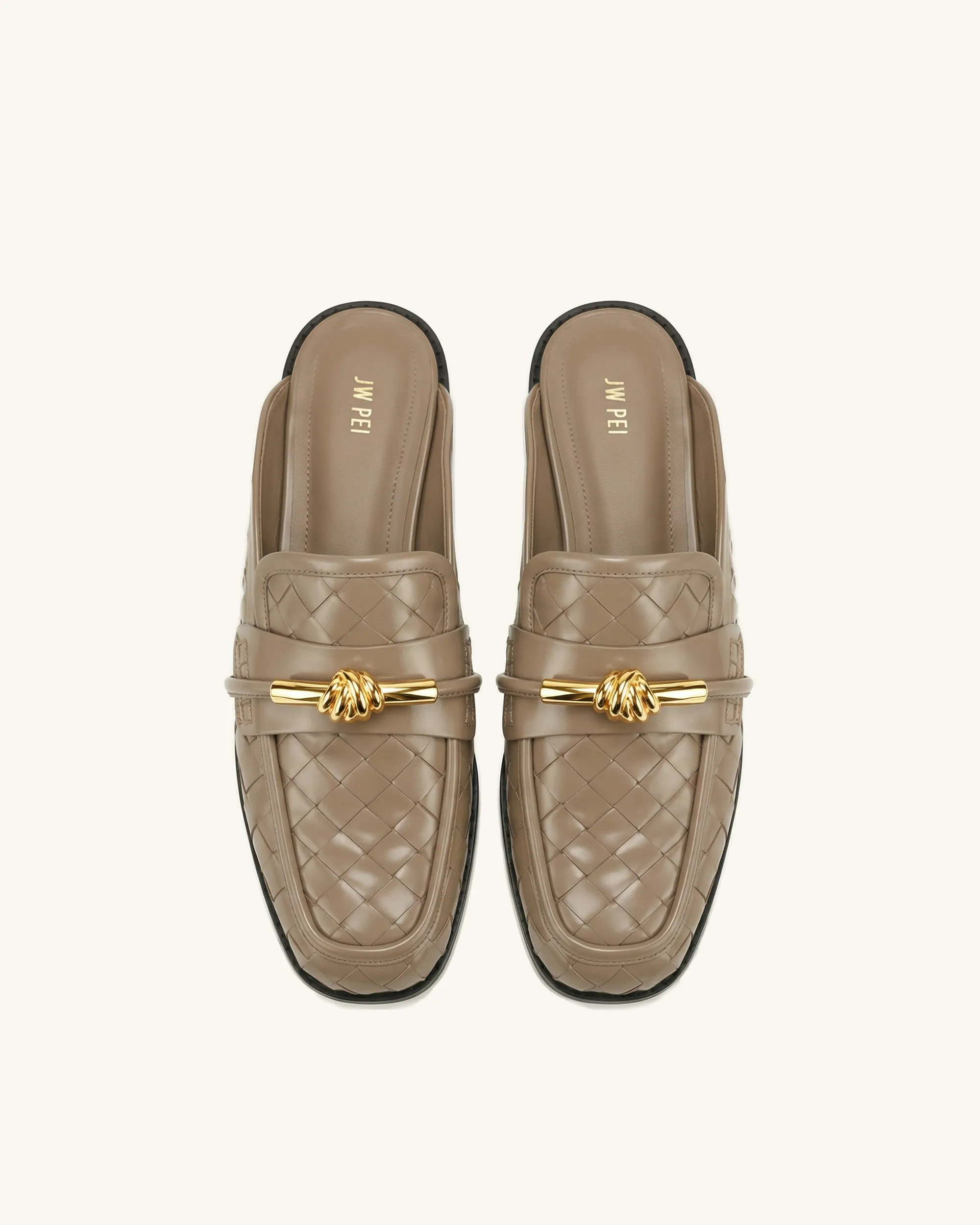 Elowen Woven Horsebit Mule Loafers - Khaki sold by JW PEI product image thumbnail 2