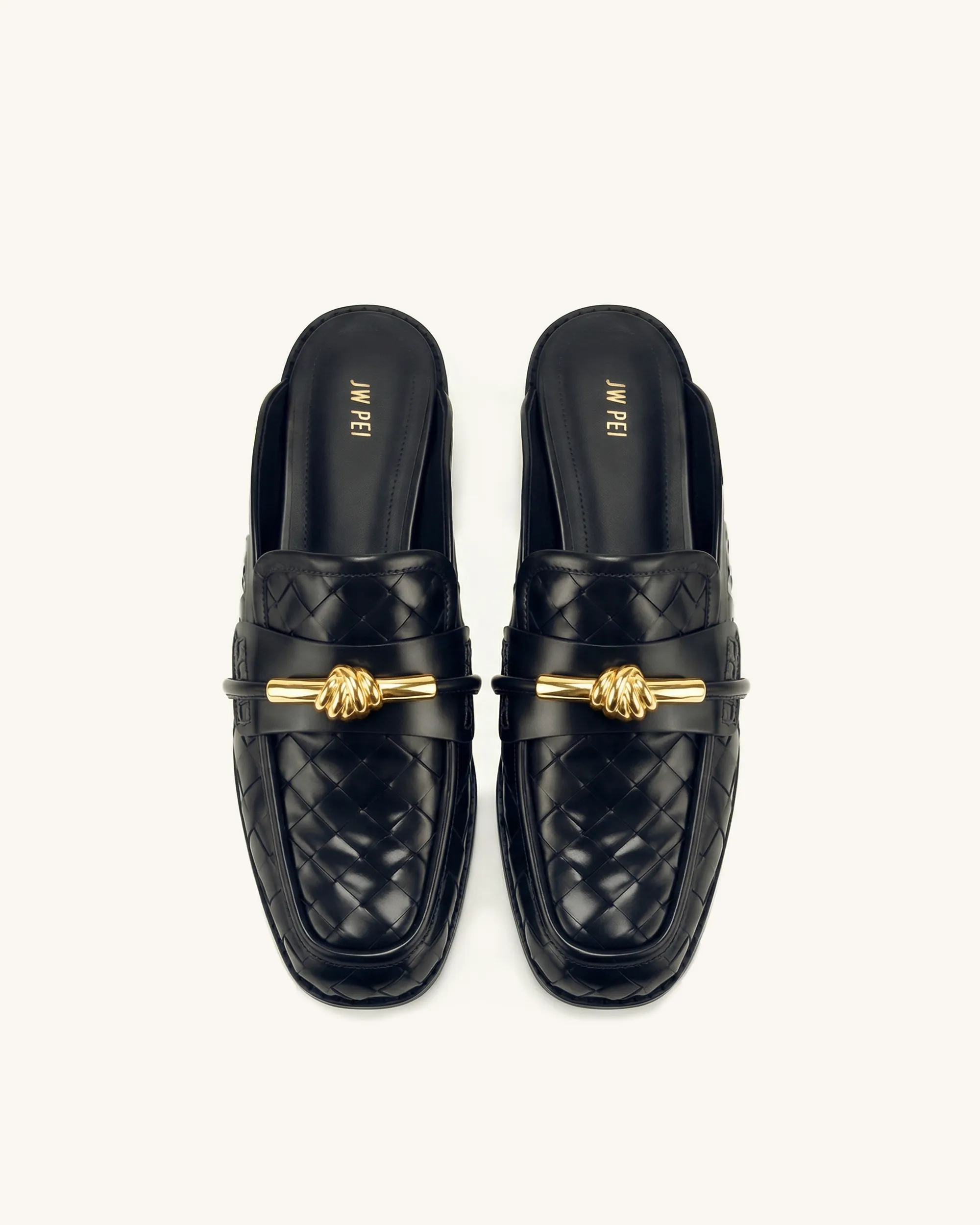Elowen Woven Horsebit Mule Loafers - Black sold by JW PEI product image thumbnail 2