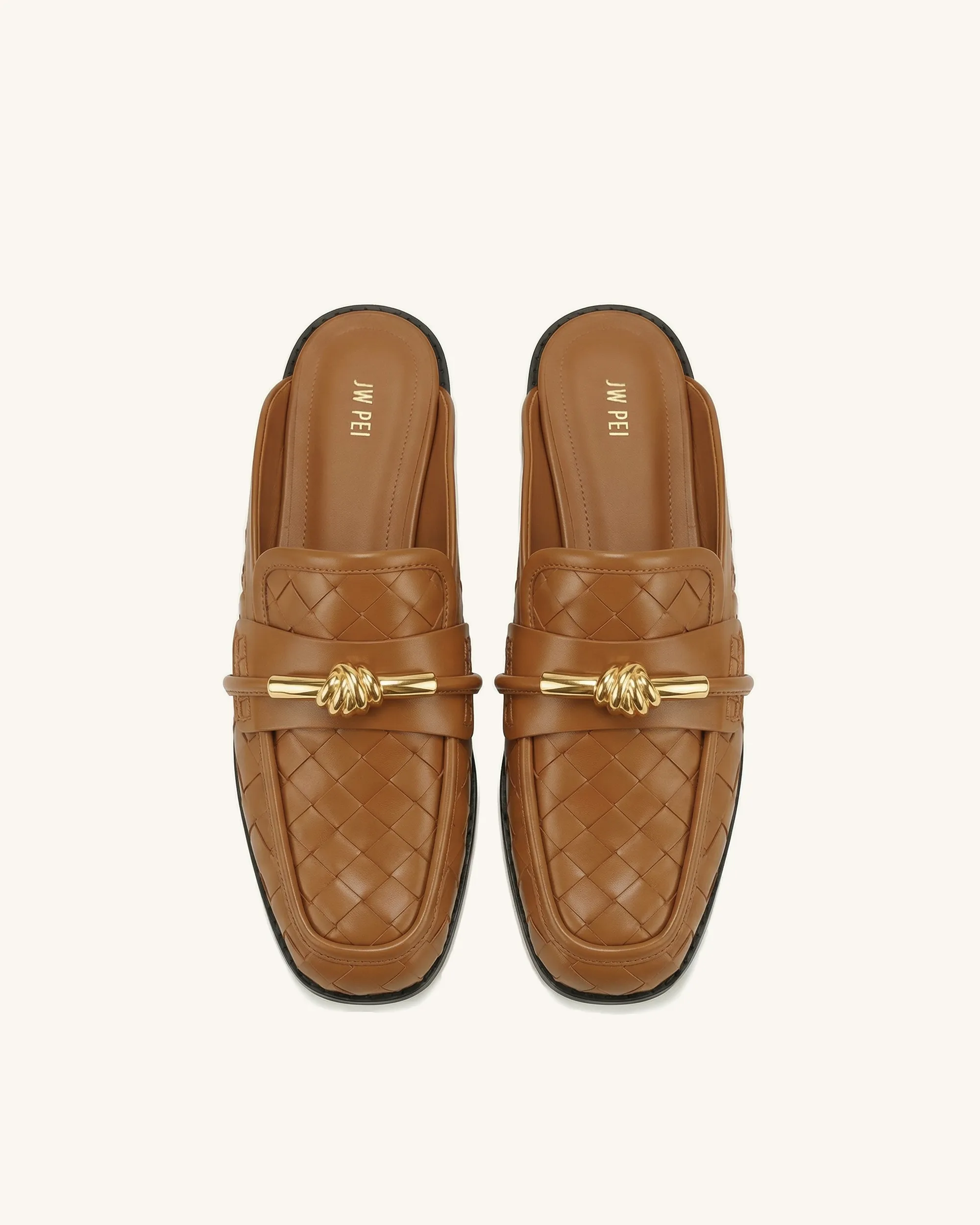 Elowen Woven Horsebit Mule Loafers - Brown sold by JW PEI product image thumbnail 2