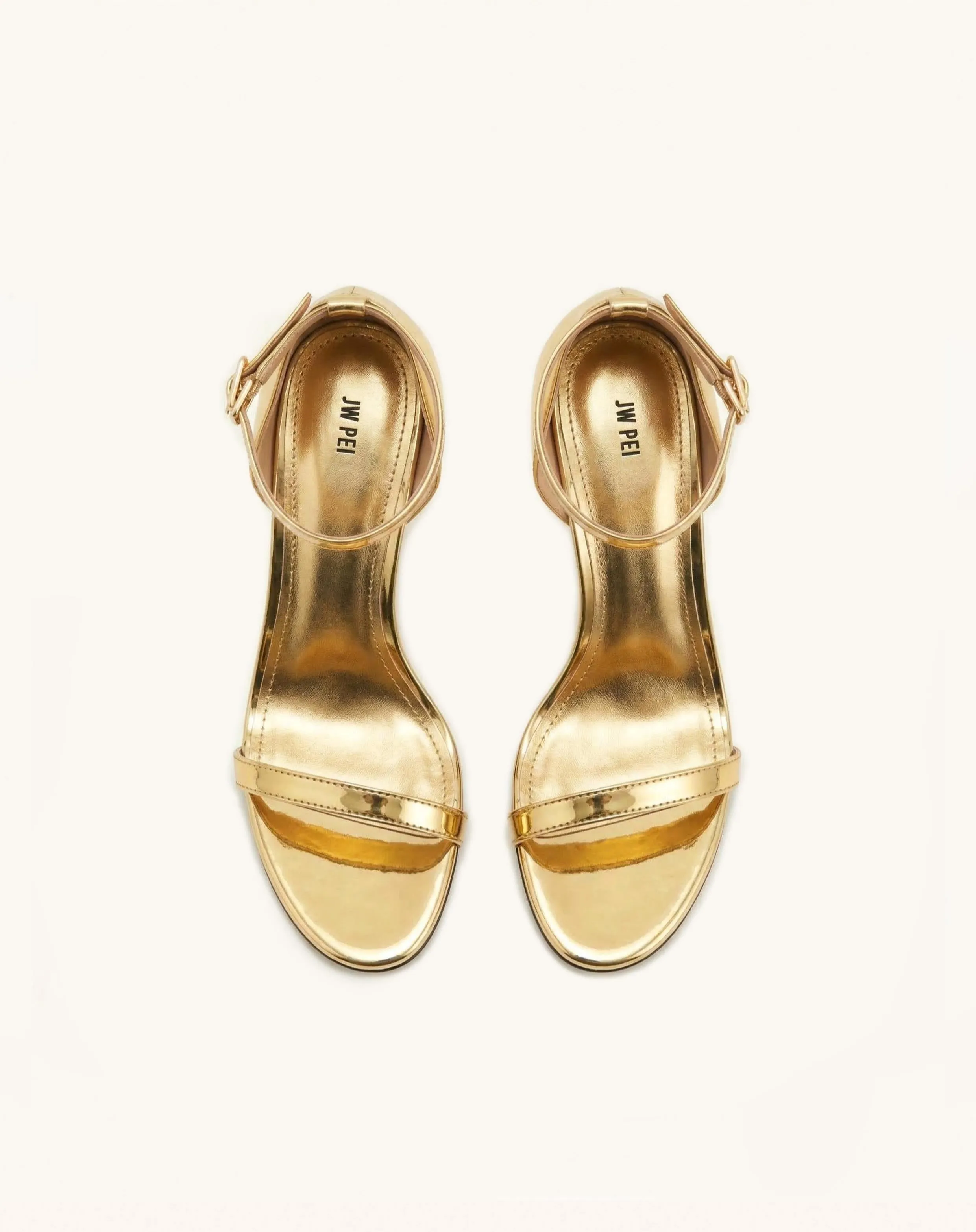 Alivia Ankle Strap Metallic Sandals - Gold sold by JW PEI product image thumbnail 2