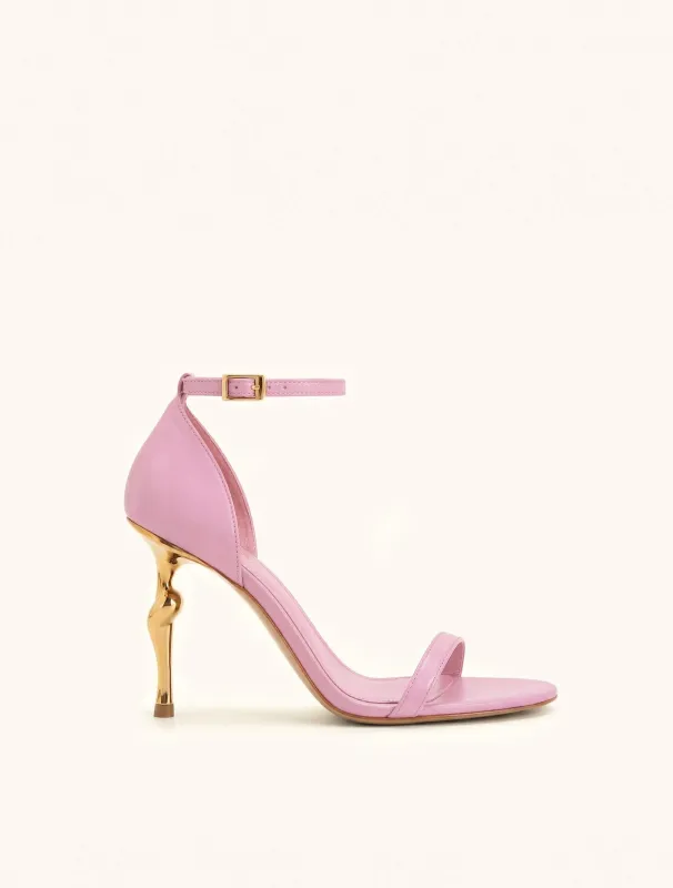 Alivia Ankle Strap Sandals - Pink made by JW PEI