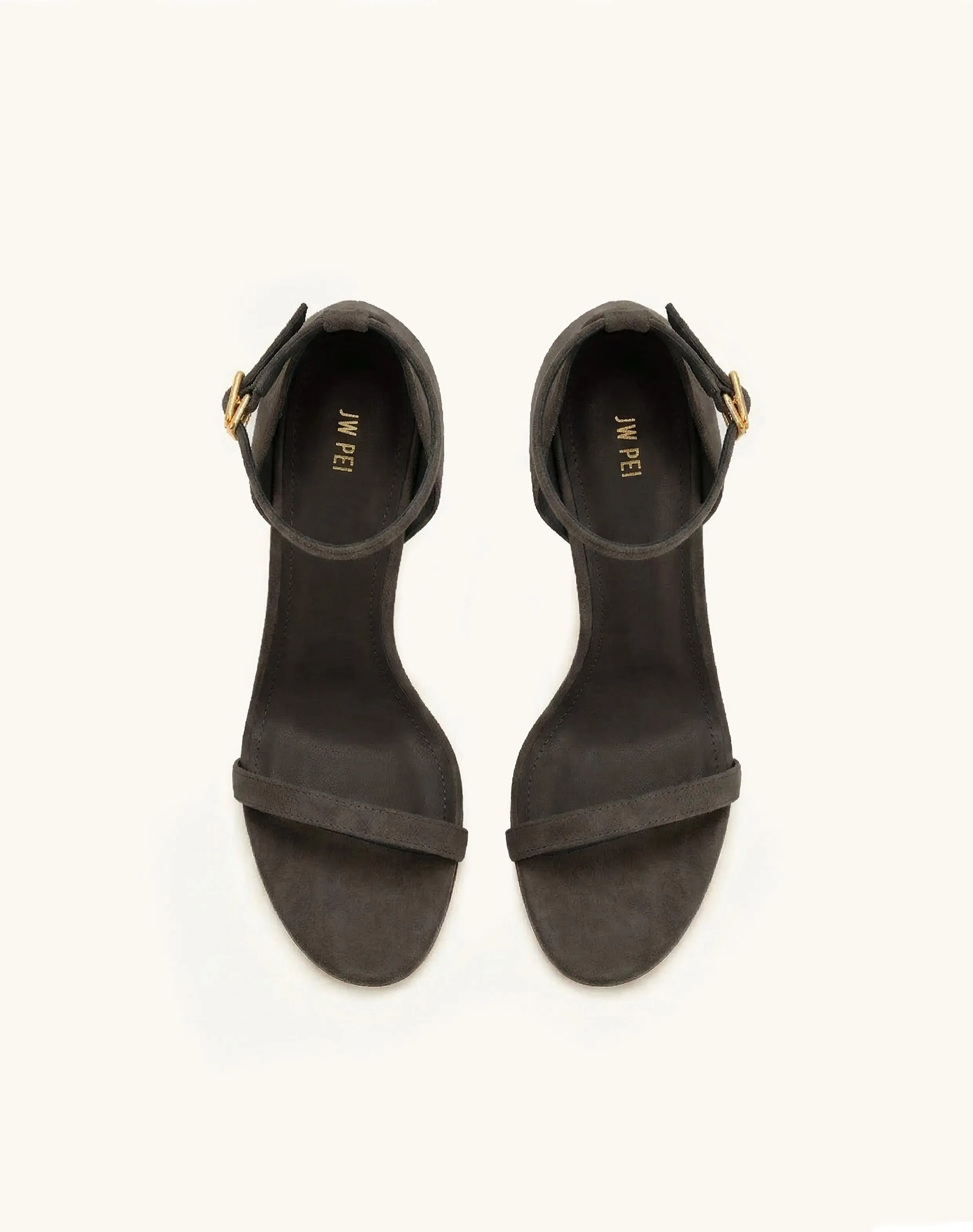 Alivia Ankle Strap Suede Sandals - Gray sold by JW PEI product image thumbnail 2