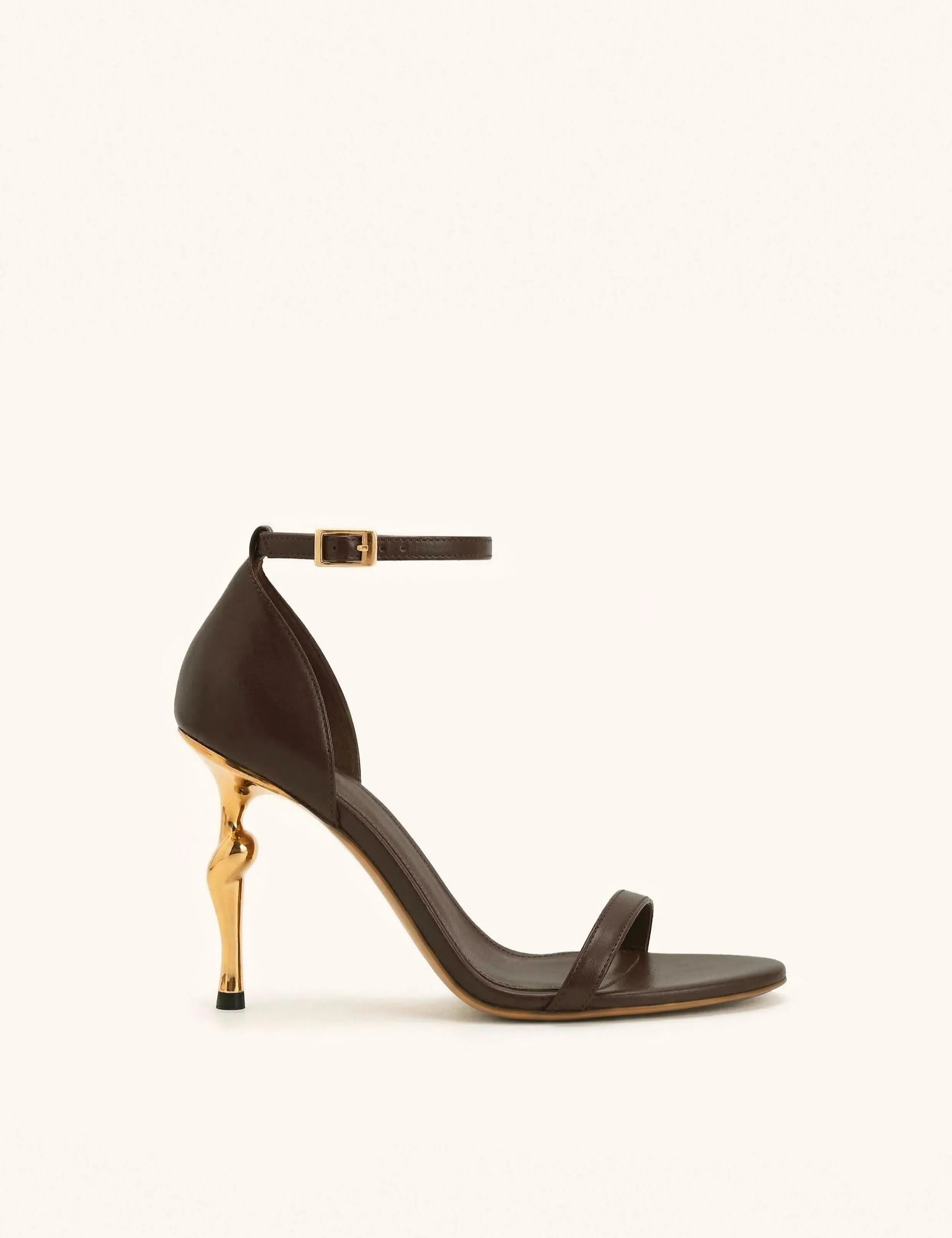 Alivia Ankle Strap Sandals - Dark Brown sold by JW PEI