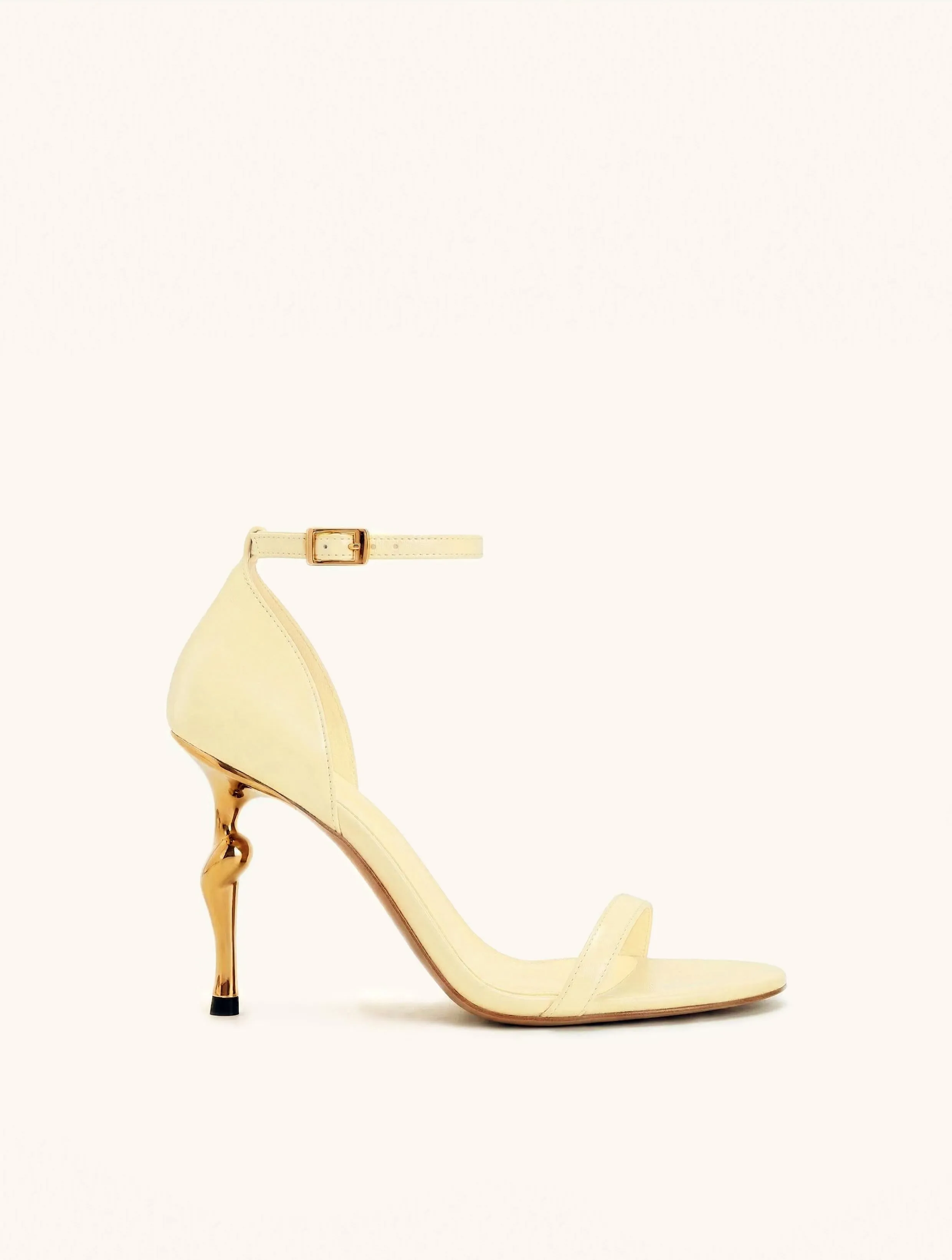 Alivia Ankle Strap Sandals - Pale Yellow sold by JW PEI