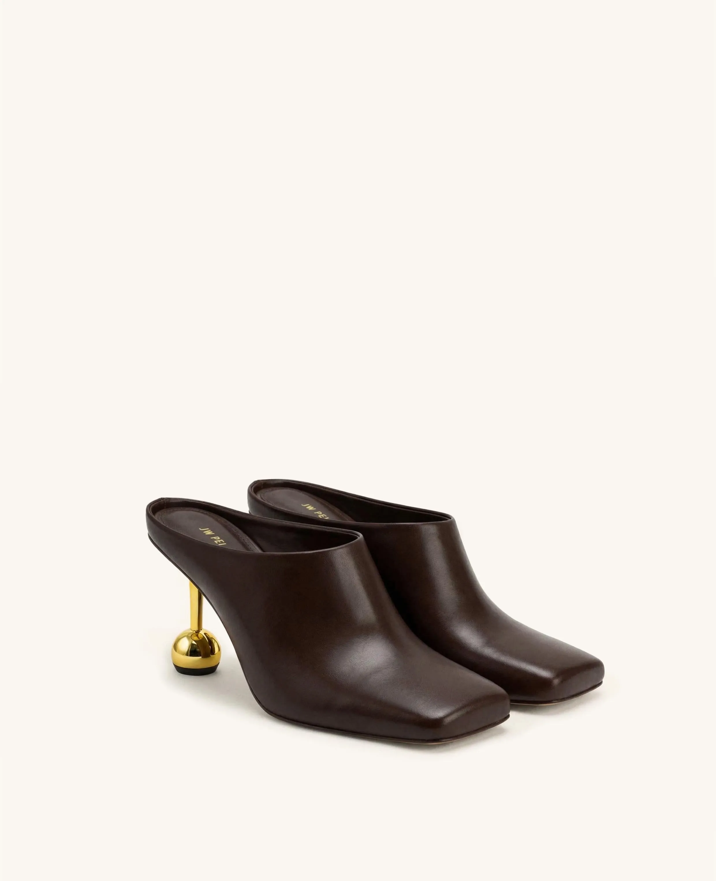 Sofia Square Toe Mule Heels - Dark Brown sold by JW PEI product image thumbnail 2