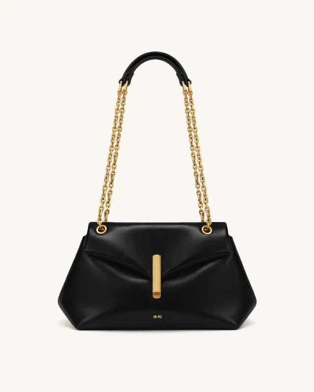 Valerie Chain Flap Shoulder Bag - Black made by JW PEI