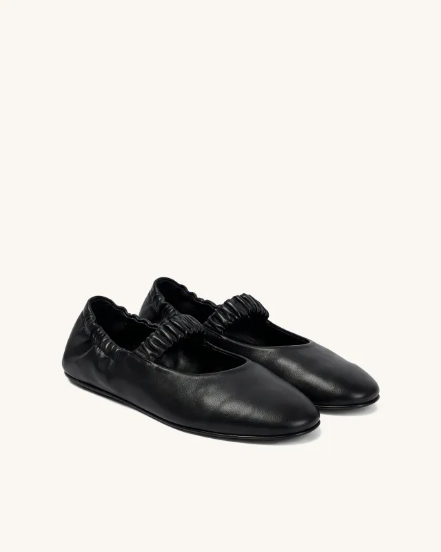 Luna Scrunch Mary Janes – Black made by JW PEI