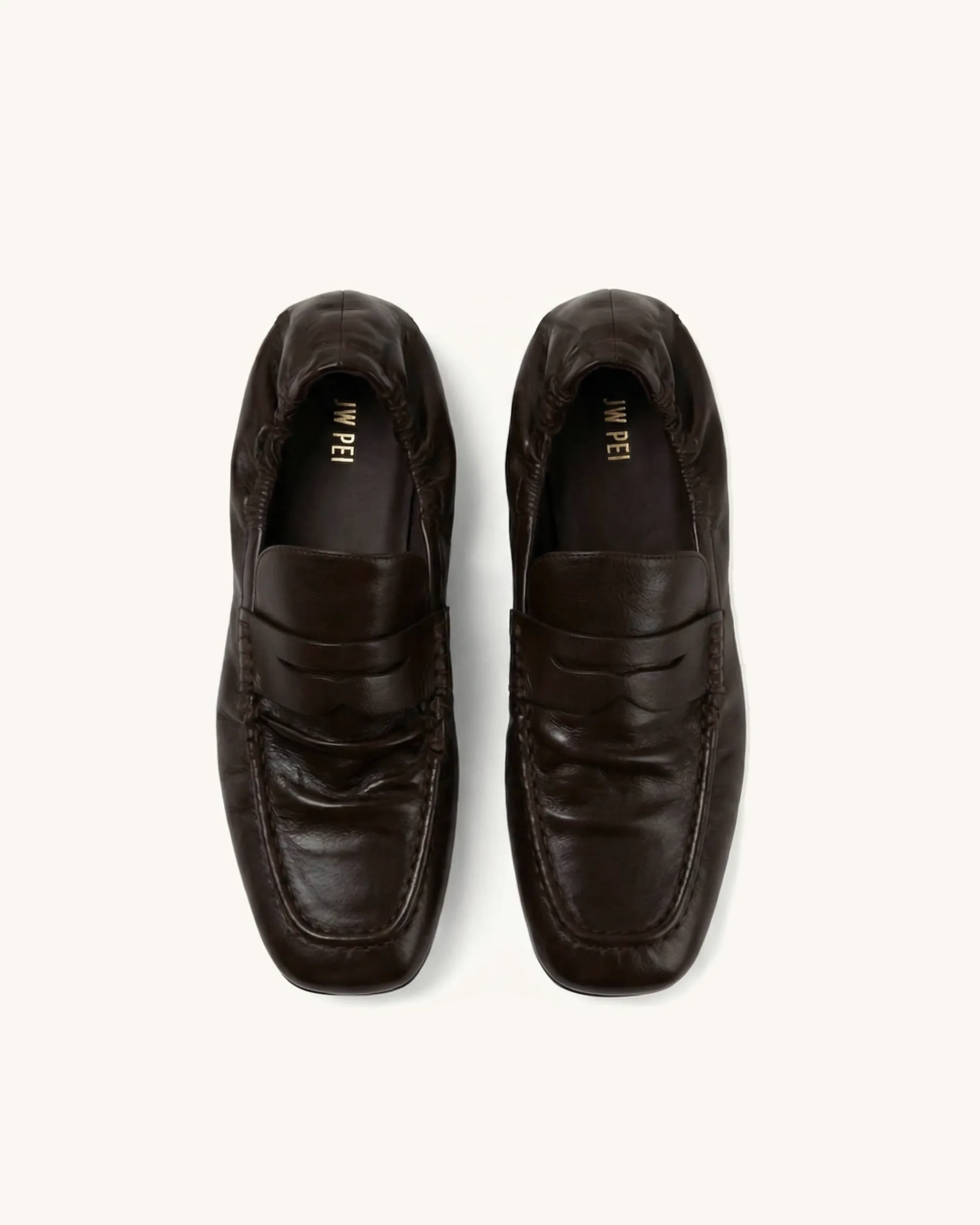 Rowan Pleated Flat Loafers - Dark Brown sold by JW PEI product image thumbnail 2