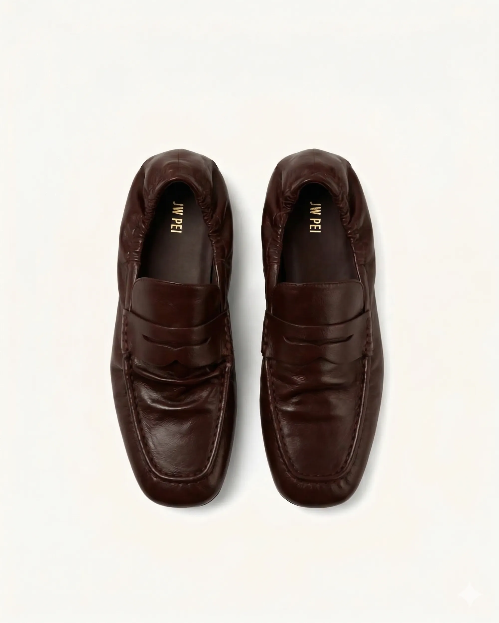 Rowan Pleated Flat Loafers - Deep Burgundy sold by JW PEI product image thumbnail 2