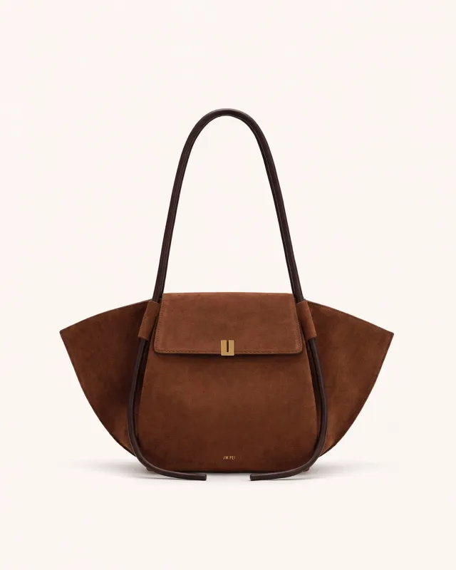 Marnie Winged Tote - Brown made by JW PEI