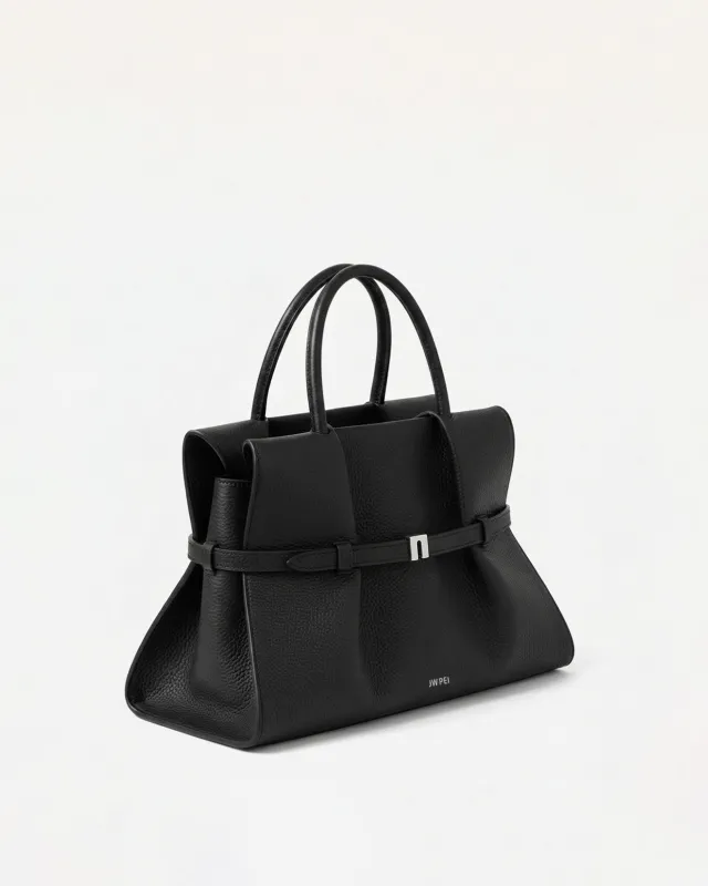 Ava Top Handle Bag - Black made by JW PEI