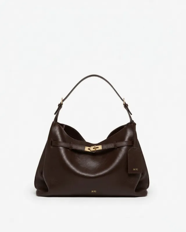 Mila Top Handle Bag - Brown made by JW PEI