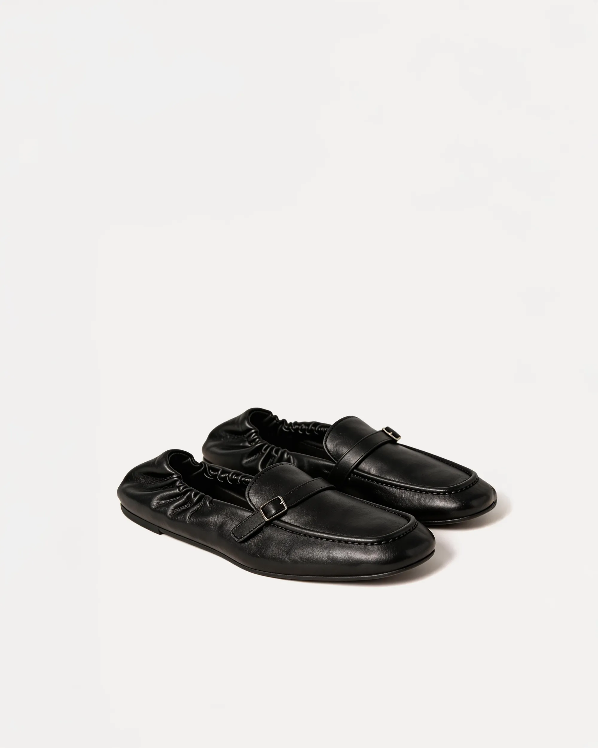 Maya Buckled Loafers – Black sold by JW PEI