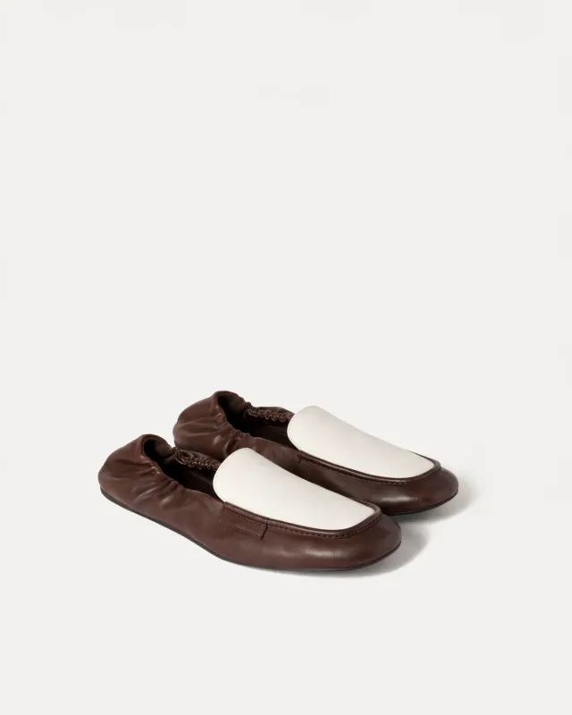 Sophie Colorblock Flats – Brown made by JW PEI