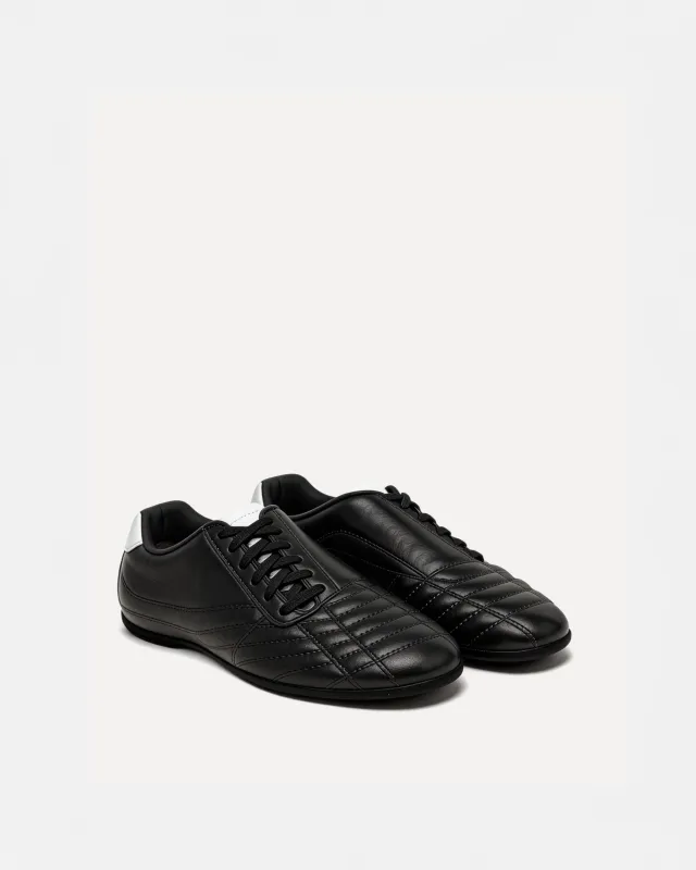 Morgan Quilted Sneakers – Black made by JW PEI
