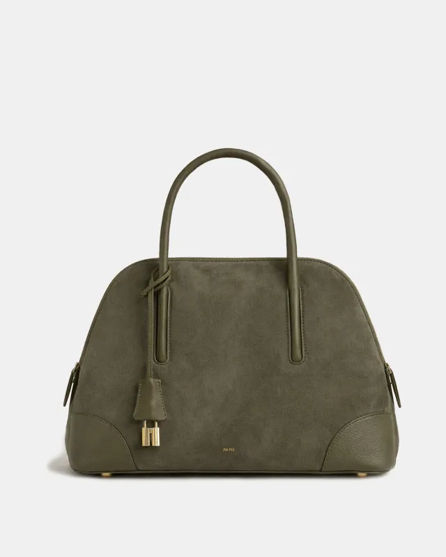 Luna Dome Top Handle Bag - Olive made by JW PEI