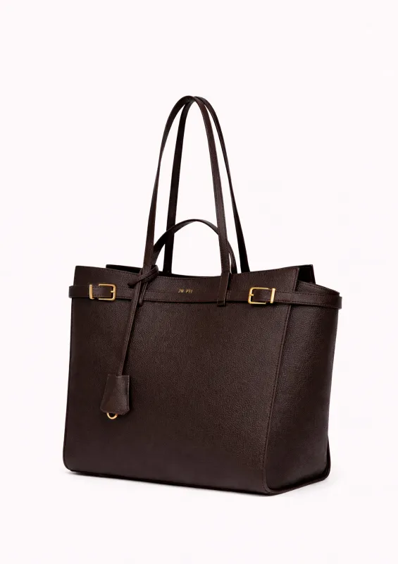 Ava Structured Tote - Brown made by JW PEI