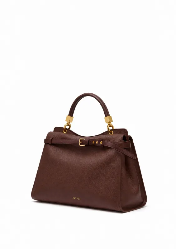 Kyla Top Handle Bag - Brown made by JW PEI